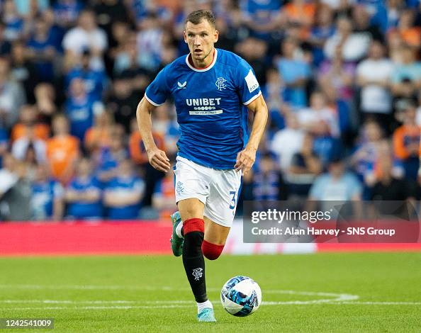Barisic Rangers Borna Barisic in action for Rangers during a UEFA Champions League ...