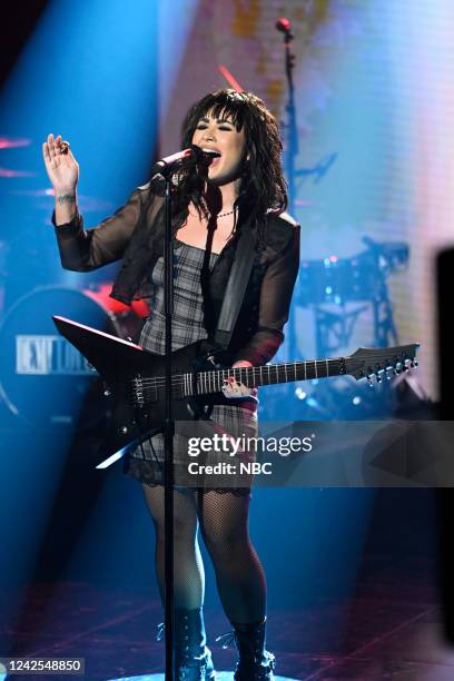 Episode 1700 -- Pictured: Musical guest Demi Lovato performs on Tuesday, August 16, 2022 --