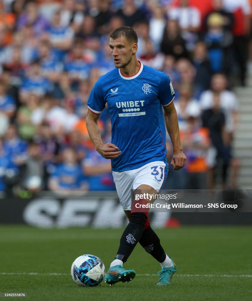 Barisic Rangers Borna Barisic in action for Rangers during a UEFA Champions League ...
