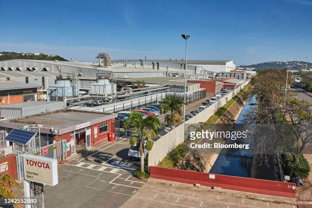 The Toyota Motor Corp. Automobile manufacturing plant in Durban, South Africa, on Tuesday, Aug. 16, 2022. Floods earlier in the year caused extensive...