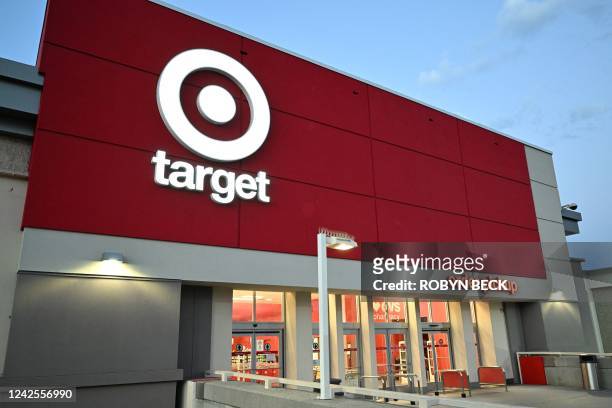 The exterior of a Target store in Los Angeles, California before the start of business on August 17, 2022. - US retail sales held steady in July as...