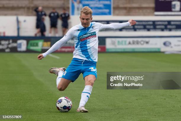 Barrow's Ben Whitfield during the Sky Bet League 2 match between Barrow and Walsall at the Holker Street, Barrow-in-Furness on Tuesday 16th August...