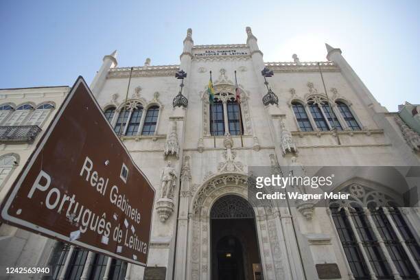 General view of the Royal Portuguese Cabinet of Reading on August 5, 2022 in Rio de Janeiro, Brazil. The shelves of this iconic building have the...
