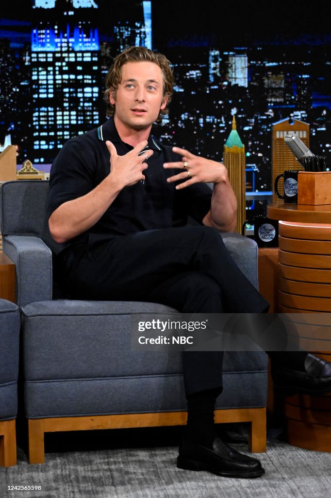 Fallon Allen Actor Jeremy Allen White during an interview on Wednesday, August 17 ...