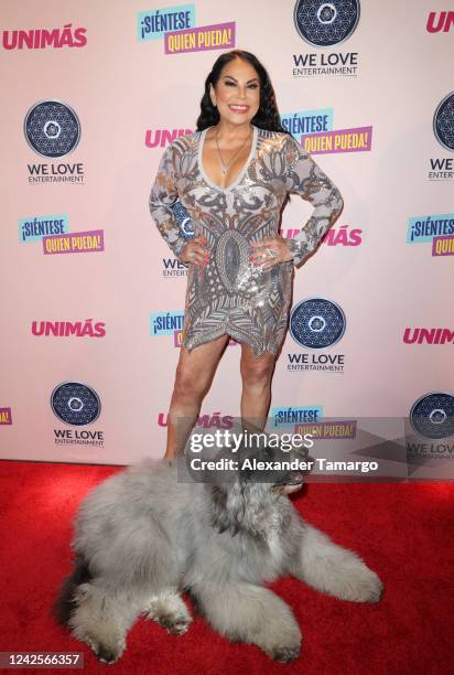 Liliana Rodríguez attends the "¡Sientese Quien Pueda!" premiere event on August 17, 2022 in Miami Beach, Florida.