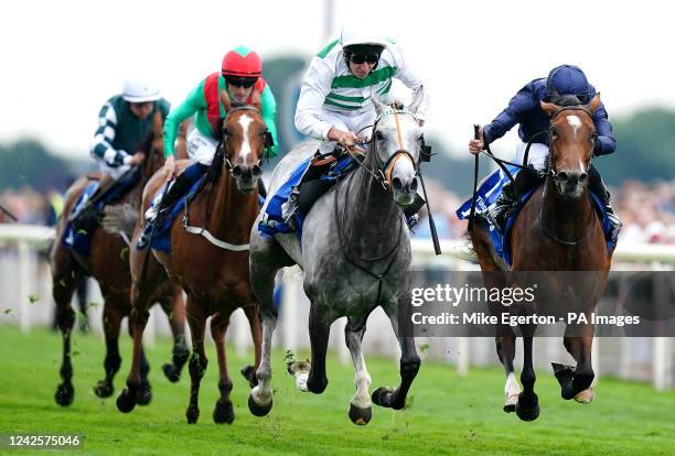Alpinista ridden by jockey Luke Morris wins the Darley Yorkshire Oaks during day two of the Ebor Festival at York Racecourse. Picture date: Thursday...
