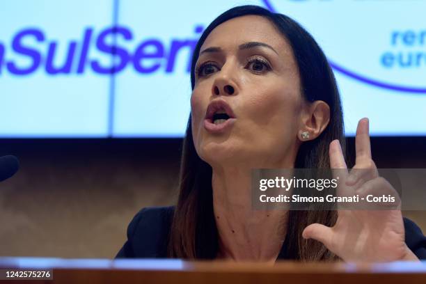 Minister Mara Carfagna participates in the presentation of the electoral program of the Third Pole in view of the elections on 25 September, on...