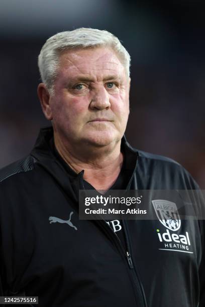 West Bromwich Albion manager Steve Bruce during the Sky Bet Championship between West Bromwich Albion and Cardiff City at The Hawthorns on August 17,...