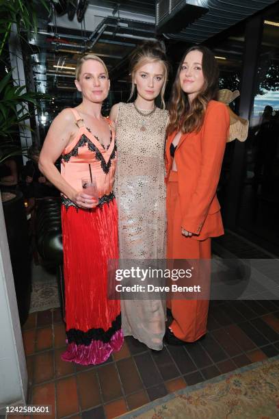 Eva Birthistle, Eve Hewson and Jordan Hewson attend Apple's "Bad Sisters" Post Premiere celebration at BFI Southbank on August 18, 2022 in London,...