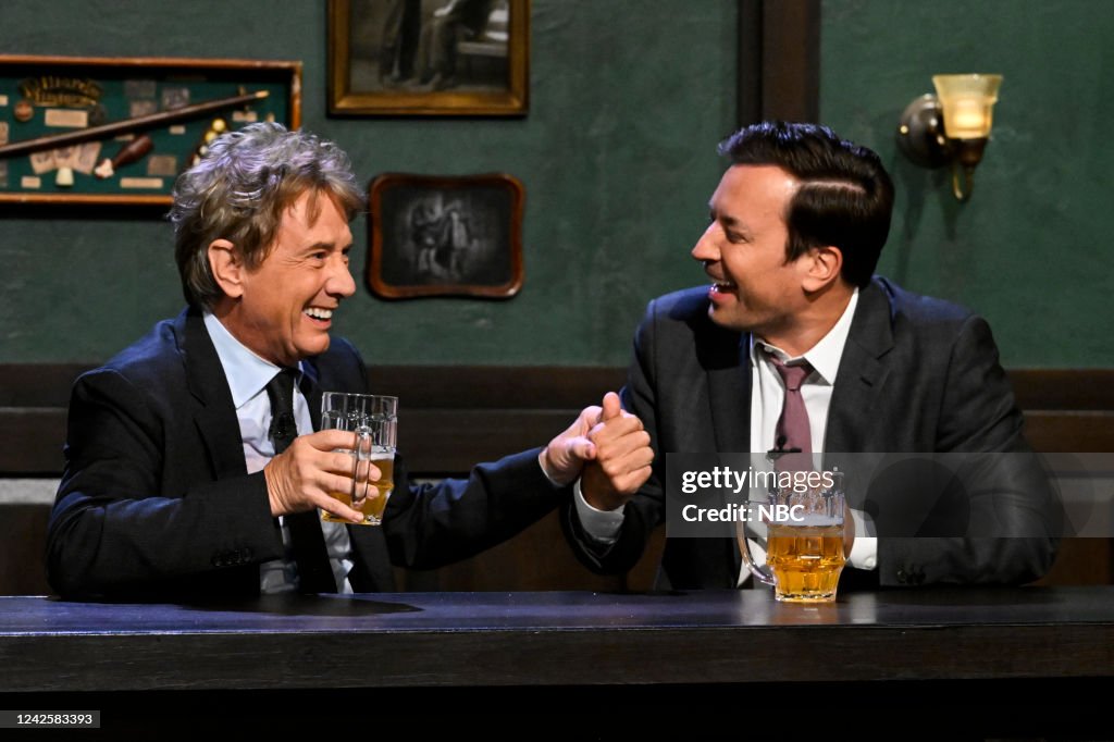 Jimmy Fallon Ricky Martin Actor Martin Short and host Jimmy Fallon during Bess Frienzz on... News ...