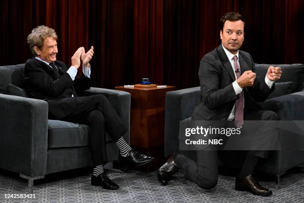 Jimmy Fallon Ricky Martin Actor Martin Short and host Jimmy Fallon during Short Stories on ...