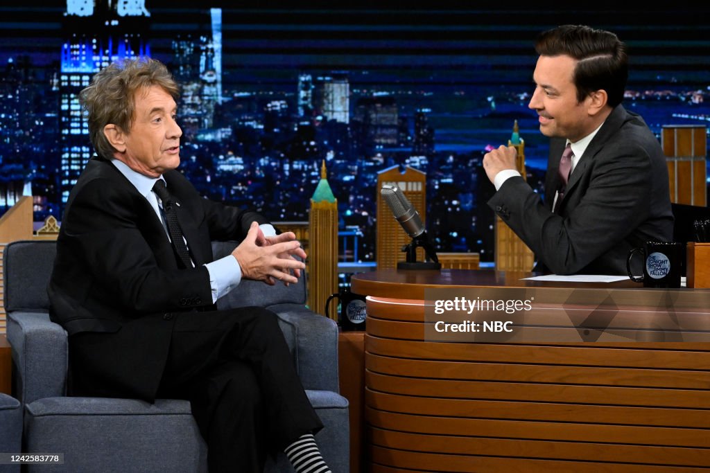 Jimmy Fallon Ricky Martin Actor Martin Short during an interview with host Jimmy Fallon on ...