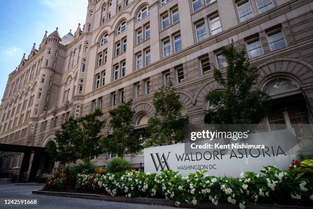 The Waldof Astoria, the former Trump International Hotel at the Old Post Office Building on Thursday, Aug. 18, 2022 in Washington, DC.