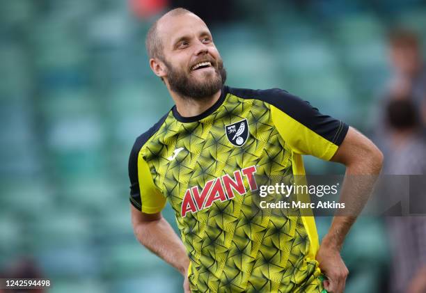 Teemu Pukki of Norwich City during the Sky Bet Championship between Norwich City and Millwall at Carrow Road on August 19, 2022 in Norwich, United...