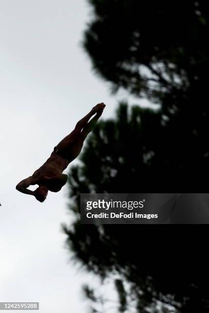 Alessandro De Rose of Italy competes during the Day Nine of the European Aquatics Championships Rome 2022 on August 19, 2022 in Rome, Italy.
