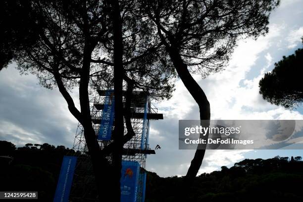 Anna Bader of Germany competes during the Day Nine of the European Aquatics Championships Rome 2022 on August 19, 2022 in Rome, Italy.