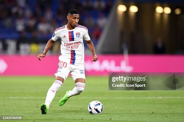 Mateus CARDOSO LEMOS MARTINS during the Ligue 1 Uber Eats match between Olympique Lyonnais and ESTAC Troyes at Groupama Stadium on August 19, 2022 in...