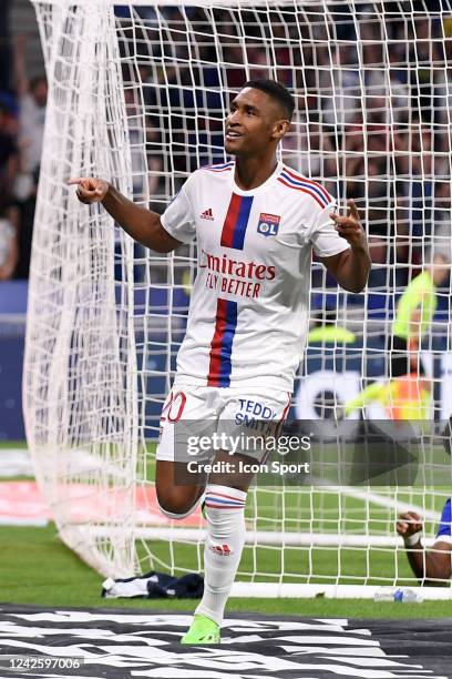 Mateus CARDOSO LEMOS MARTINS during the Ligue 1 Uber Eats match between Olympique Lyonnais and ESTAC Troyes at Groupama Stadium on August 19, 2022 in...