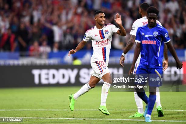 Mateus CARDOSO LEMOS MARTINS during the Ligue 1 Uber Eats match between Olympique Lyonnais and ESTAC Troyes at Groupama Stadium on August 19, 2022 in...