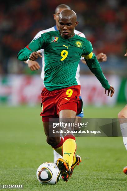 Cameroon Samuel Etoo during the World Cup match between Cameroon v Holland on June 24, 2010