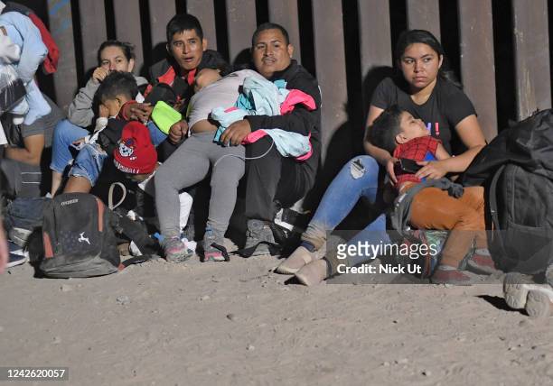 August 20: Migrants attempting to cross in to the U.S. From Mexico are detained by U.S. Customs and Border Protection at the border August 20, 2022...