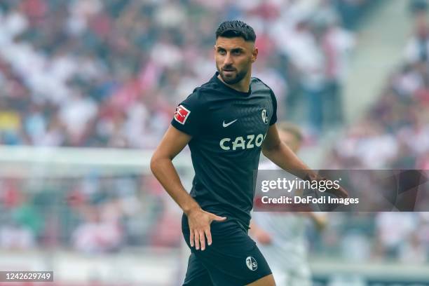 Vincenzo Grifo of SC Freiburg Looks on during the Bundesliga match between VfB Stuttgart and Sport-Club Freiburg at Mercedes-Benz Arena on August 20,...