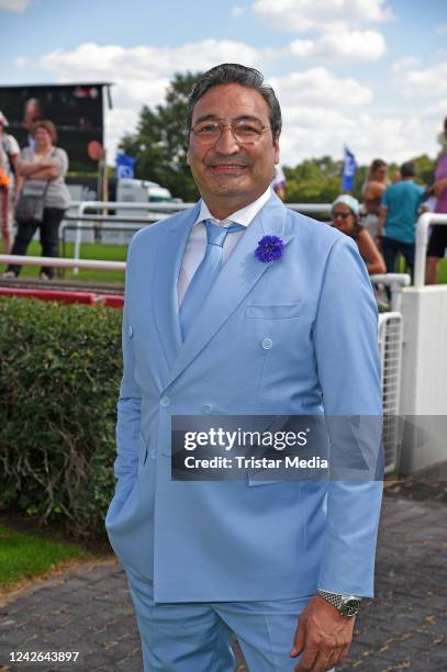 Mousse T. During the Audi Ascot Renntag at Galopprennbahn Neue Bult on August 21, 2022 in Hanover, Germany.