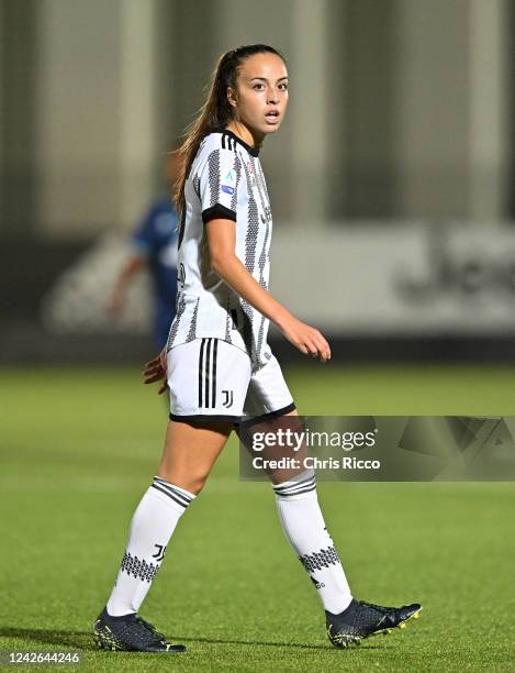 Julia Grosso of Juventus during the UEFA Women's Champions League match between Juventus Women and Qiryat Gat at Juventus Center Vinovo on August 21,...