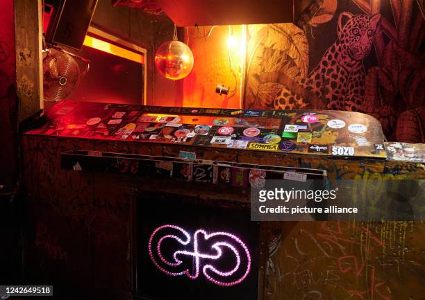 August 2022, Berlin: The DJ booth during a tour through Berlin's club culture at the "Golden Gate" club. The Clubcommission Berlin had invited to a...