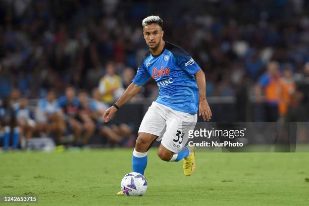 Adam Ounas of SSC Napoli during the Serie A match between SSC Napoli and AC Monza at Stadio Diego Armando Maradona Naples Italy on 21 August 2022.