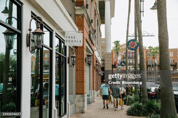 Free People store at the Perkins Rowe shopping district in Baton Rouge, Louisiana, US, on Saturday, Aug. 13, 2022. Baton Rouge, Louisiana, is an...