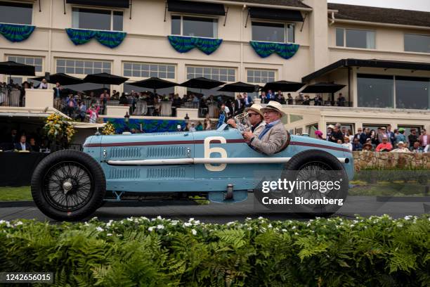 The 1933 Alfa Romeo 8C 2300 Monza during the 2022 Pebble Beach Concours d'Elegance in Pebble Beach, California, US, on Sunday, Aug. 21, 2022. Since...