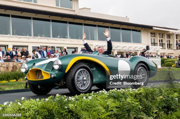 The 1955 Maserati A6GCS Frua Spyder during the 2022 Pebble Beach Concours d'Elegance in Pebble Beach, California, US, on Sunday, Aug. 21, 2022. Since...