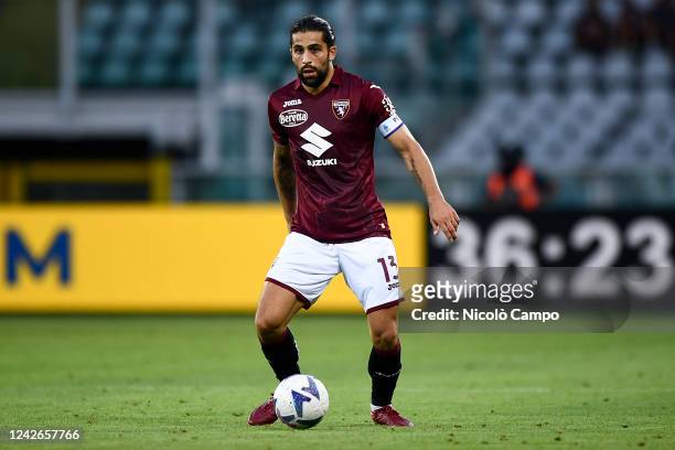Ricardo Rodriguez of Torino FC in action during the Serie A football match between Torino FC and SS Lazio. The match ended 0-0 tie.
