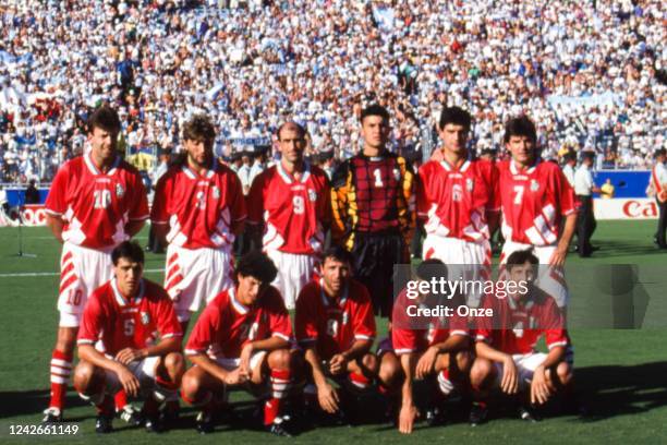 Team of Bulgaria during the FIFA World Cup between Argentina and Bulgaria at Cotton Bowl, in Dallas, United States on June 30th, 1994. Nasko Sirakov,...