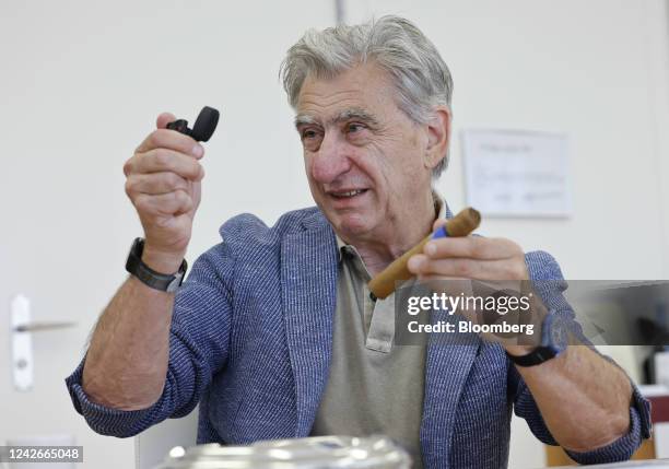 Nick Hayek, chief executive officer of Swatch Group AG, during an interview at the company's headquarters in Biel, Switzerland, on Wednesday, Jul. 6,...