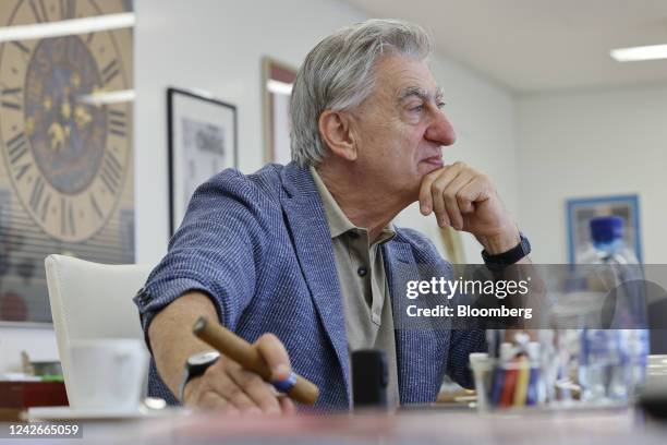 Nick Hayek, chief executive officer of Swatch Group AG, during an interview at the company's headquarters in Biel, Switzerland, on Wednesday, Jul. 6,...