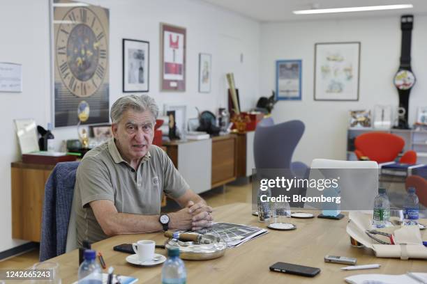 Nick Hayek, chief executive officer of Swatch Group AG, during an interview at the company's headquarters in Biel, Switzerland, on Wednesday, Jul. 6,...