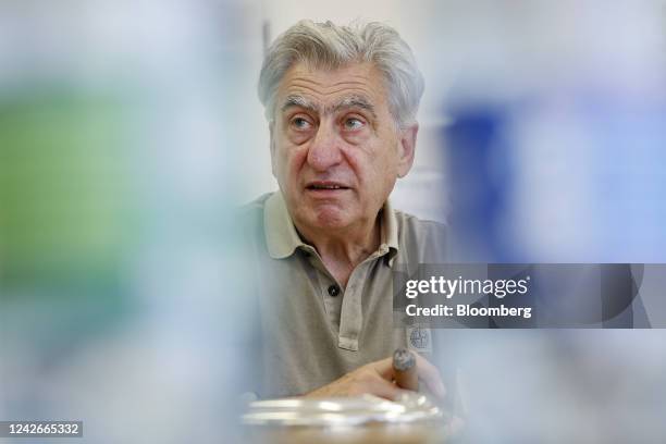 Nick Hayek, chief executive officer of Swatch Group AG, during an interview at the company's headquarters in Biel, Switzerland, on Wednesday, Jul. 6,...