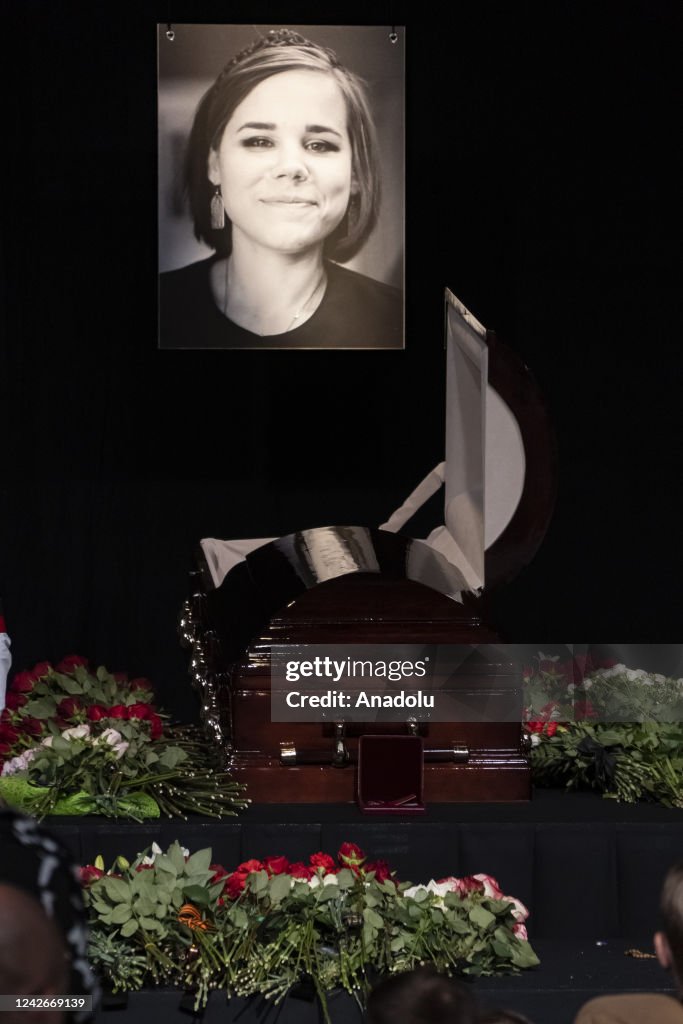 Funeral ceremony held in Moscow for killed journalist Darya Dugina