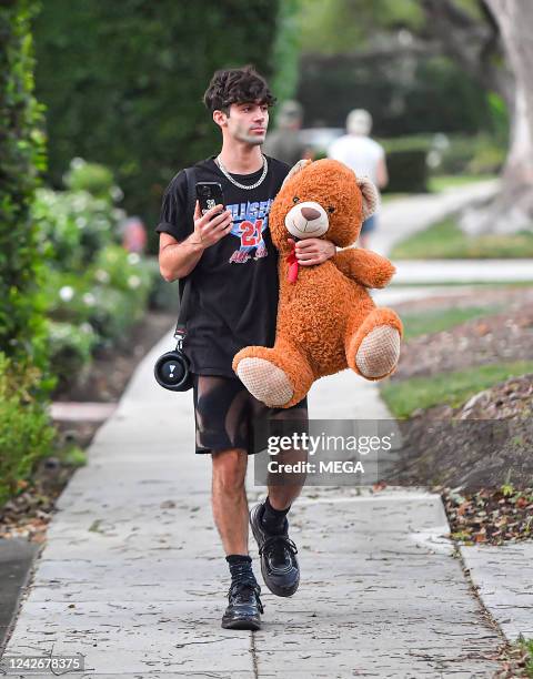 Max Ehrich is seen on August 23, 2022 in Los Angeles, California.