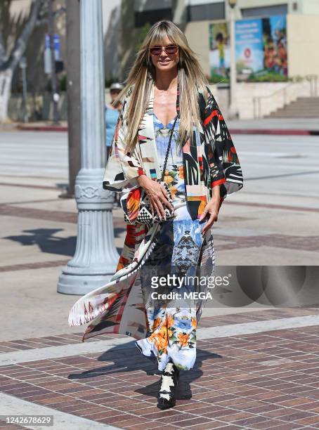 Heidi Klum is seen on August 23, 2022 in Pasadena, California.