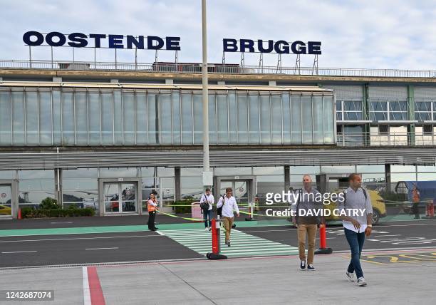 Gent's Vadis Odjidja-Ofoe pictured during the departure of Belgian soccer team KAA Gent, traveling from Oostende airport to Nicosia, Cyprus on...