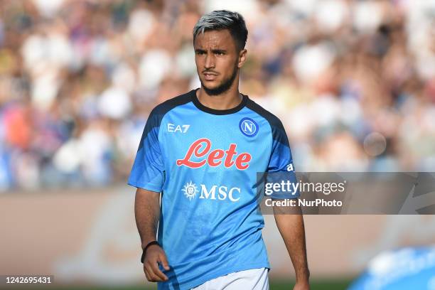 Adam Ounas of SSC Napoli during the Friendly match between SSC Napoli and SS Juve Stabia at Stadio Diego Armando Maradona Naples Italy on 24 August...