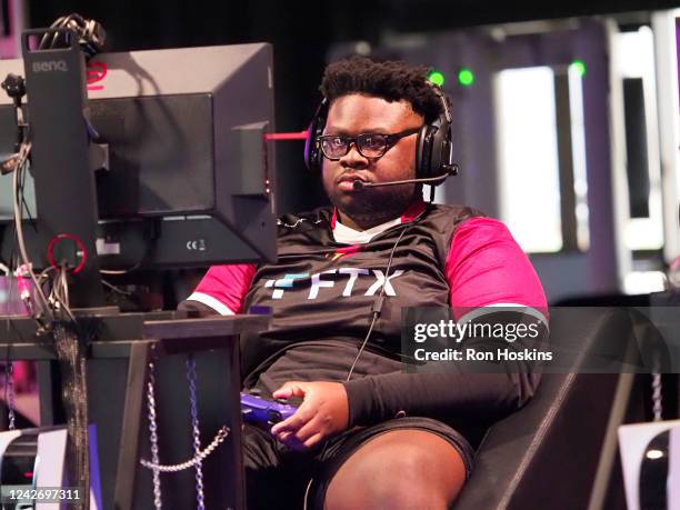 DTrick of the Heat Check Gaming during the 2022 NBA 2K League 5v5 Playoffs Tournament on August 24, 2022 at NBA 2K League Studio in Indianapolis,...