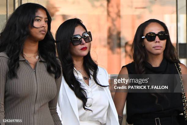 Vanessa Bryant , wife of the late Los Angeles Lakers basketball player Kobe Bryant, her daughter Natalia Bryant , and close friend Sydney Leroux...