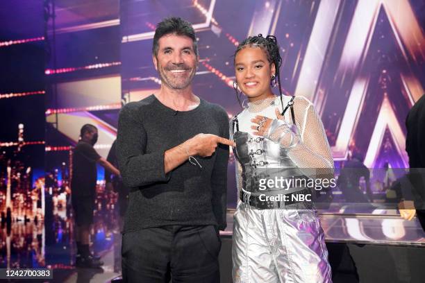 Qualifiers 3 Episode 1713 -- Pictured: Simon Cowell, Sara James --
