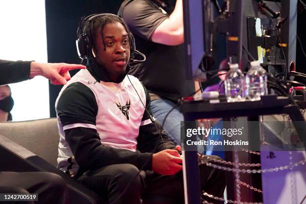 Johhny of Bucks Gaming looks on during the 2022 NBA 2K League 5v5 Playoffs on August 24, 2022 at NBA 2K League Studio in Indianapolis, Indiana. NOTE...