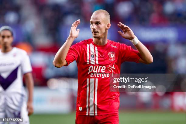 Vaclav Cerny of FC Twente Looks on during the FC Twente and ACF Fiorentina match between UEFA Europa Conference League 2022/23 Play-offs Second Leg...