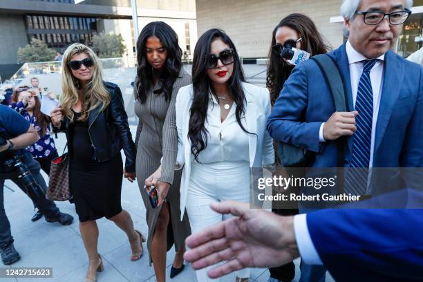 Los Angeles, CA, Wednesday, August 24, 2022 - Vanessa Bryant leaves federal court after a jury ordered Los Angeles County to pay Bryant, widow of...